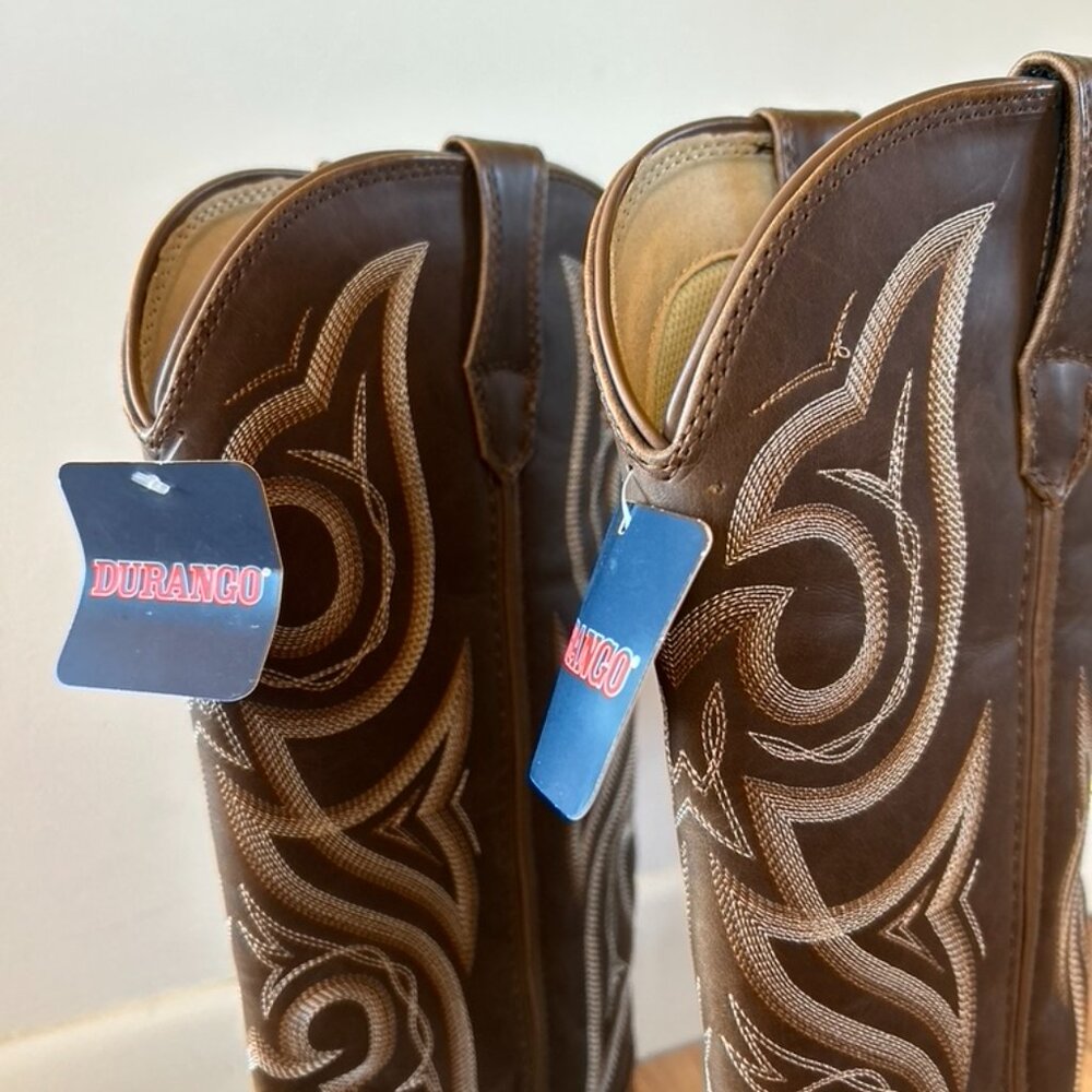 NEW w/Tags Crush‎ by Durango Women's Milk Chocolate Western Boot $65 Size 6.5 - Picture 10 of 14
